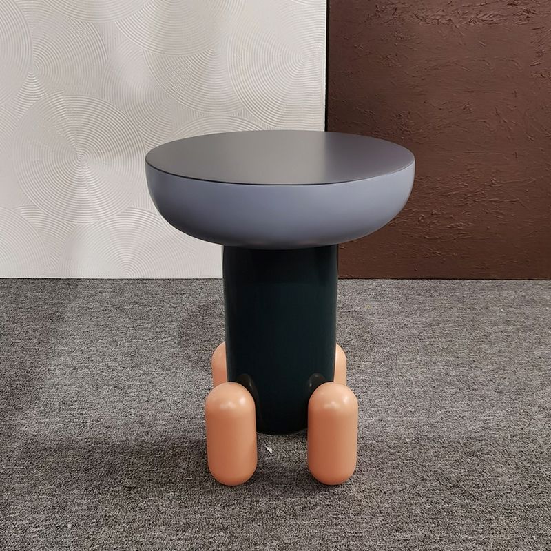 Scandinavian Round Coffee Table Abstract Base Cocktail Table