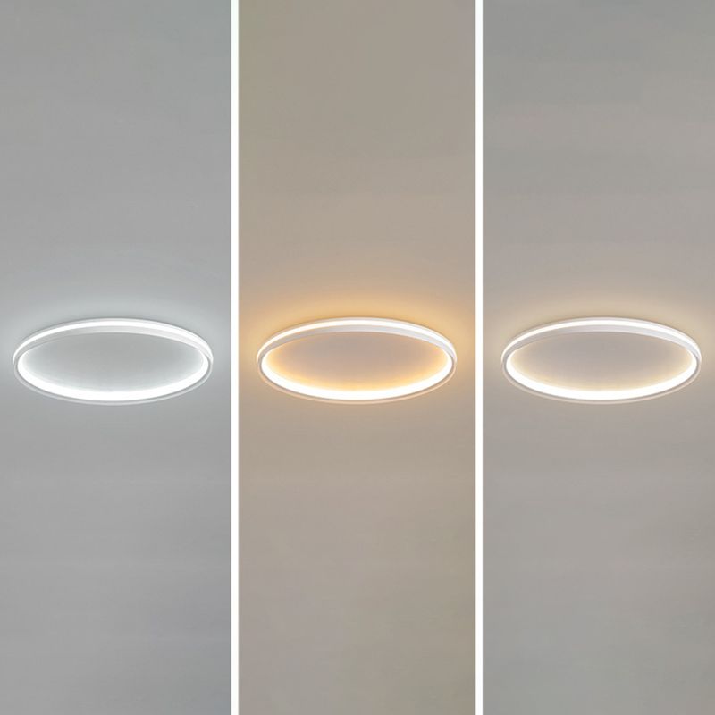 LED White Ceiling Light Contemporary Acrylic Flush Mount Lighting for Room