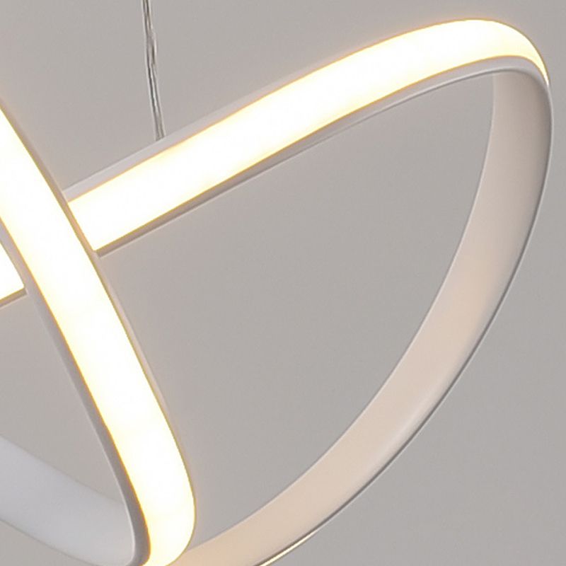 Lámpara lineal blanca lámpara moderna una luz LED LIGHT para dormitorio