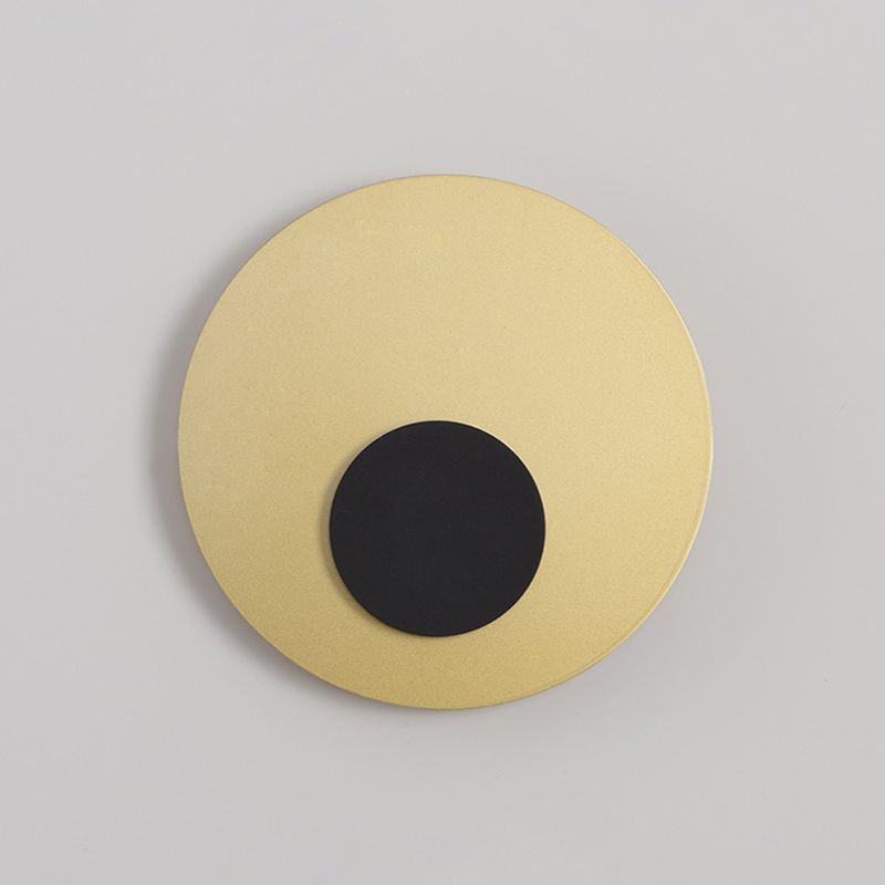 2-Light Round Wall Light Modern Metal Wall Lights for Living Room