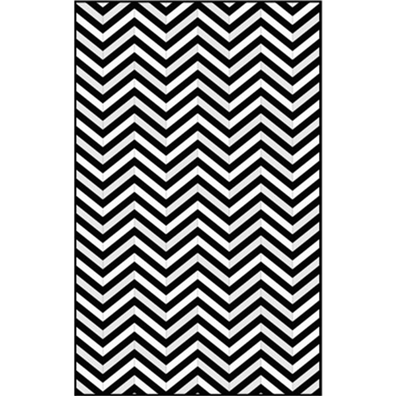 Multi Color Geometric Shapes Rug Polypropylene Contemporary Rug Pet Friendly Washable Anti-Slip Backing Rug for Living Room