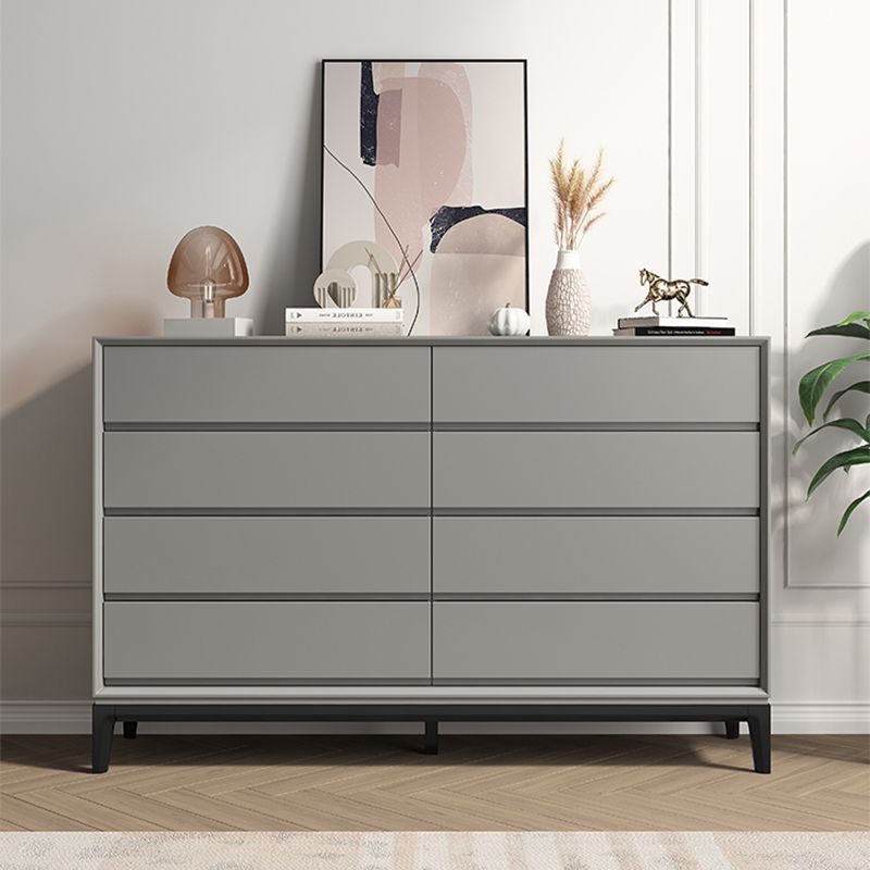 Contemporary Accent Chest with Drawers and Straight Legs Rectangle Chest