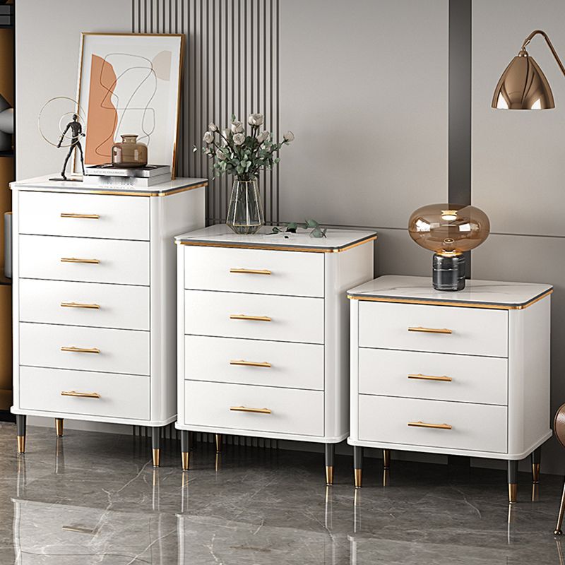 Wood Storage Cabinet Contemporary Standard Side Cabinet with Drawers
