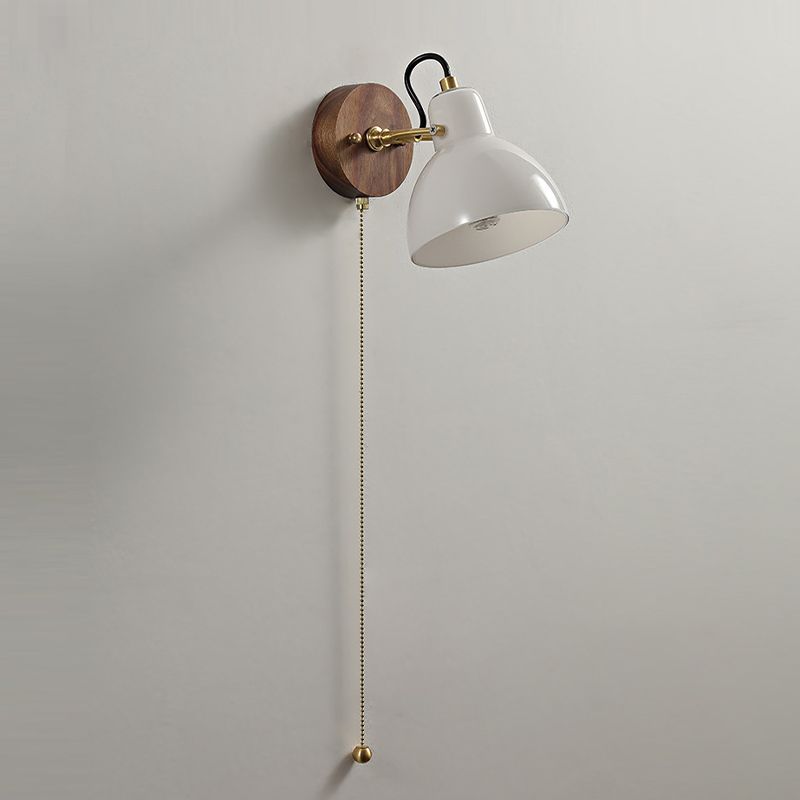 Modern Single Brass/Brown Wall Mounted Sconce Glass Wall Light for Foyer