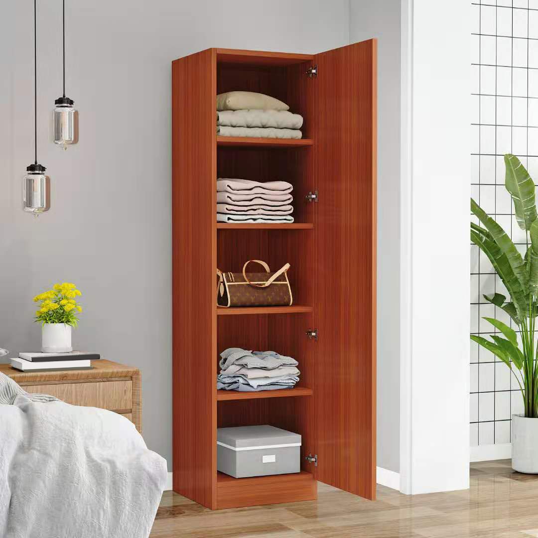 Matte Finish Cabinet with 1 Door Contemporary Manufactured Wood Storage Cabinet