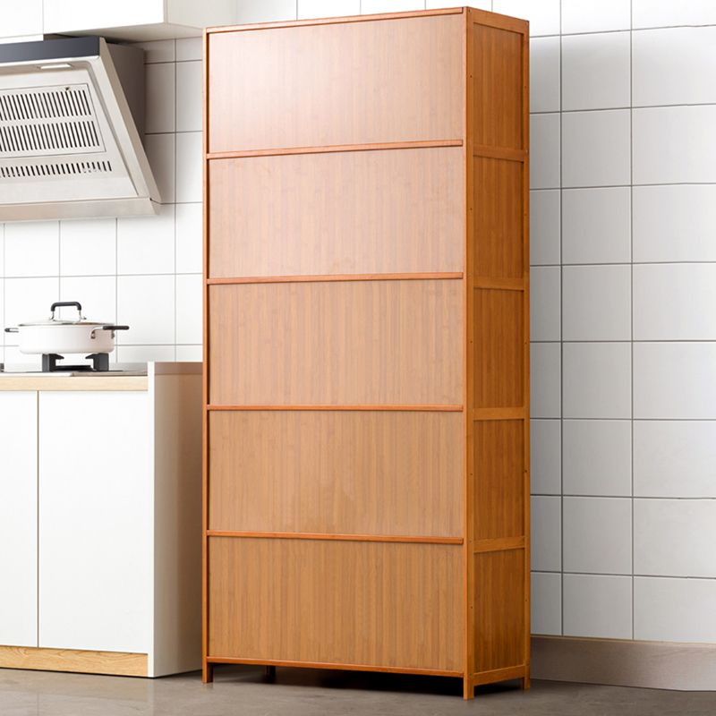 Mid-Century Modern Rectangle Cabinet with Wicker&Rattan Doors