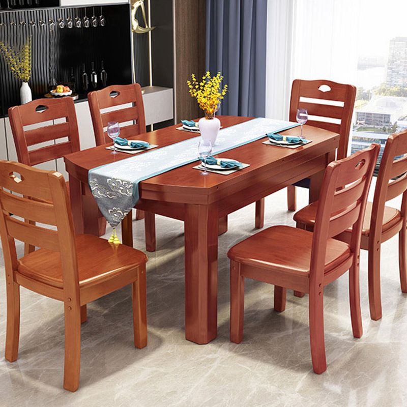 Drop-Leaf Dining Table Contemporary 4 Legs Dining Room Table