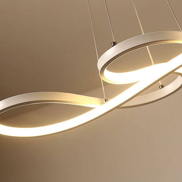 Luz de colgante de colgante de estilo minimalista moderno lámparas colgantes de aluminio