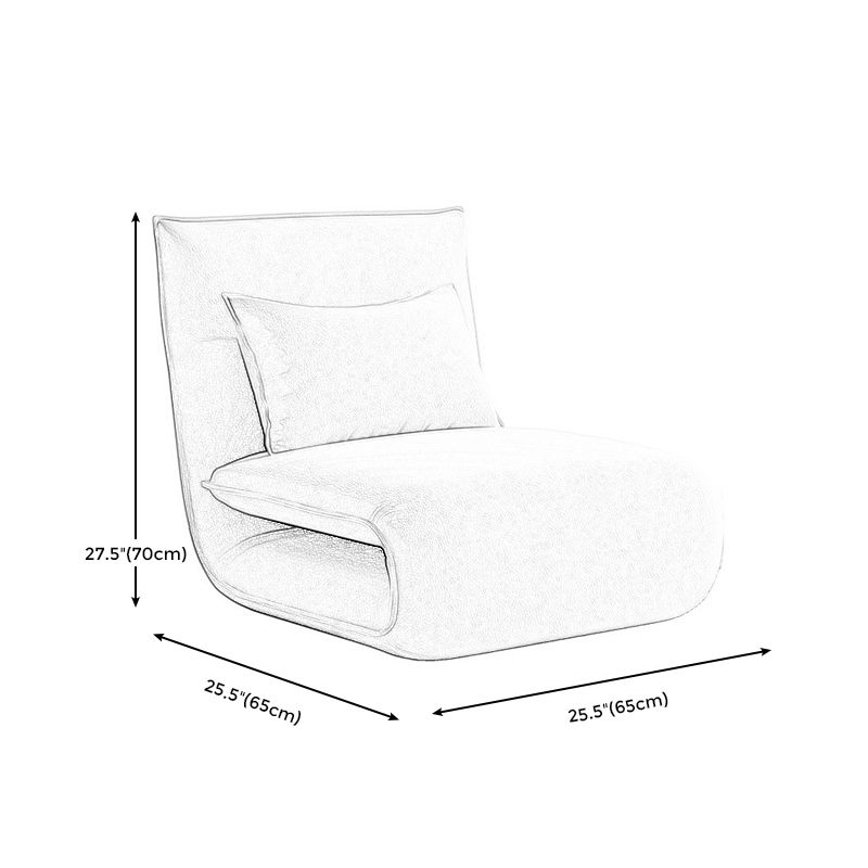 Linen Convertible Chair 25.6"L x 25.6"W x 27.5" H Chair for Living Room