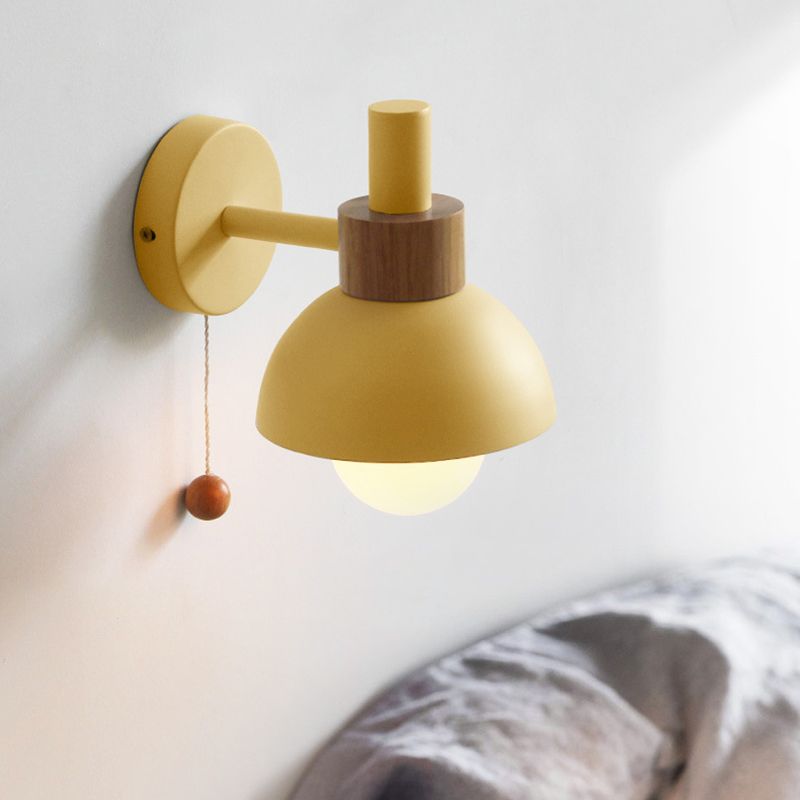 Contemporary Single Polished Bathroom Vanity Light Metallic Shaded Bath Bar