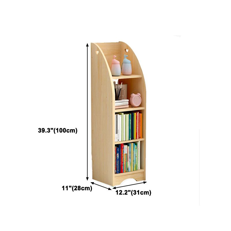 Modern Style Bookcase Solid Wood Bookshelf for Home Office Use