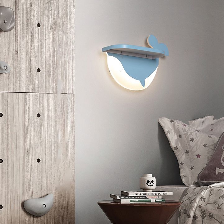 1 luminaire de luminaire luminaire créatif appliques en plastique de style macaron pour chambre à coucher
