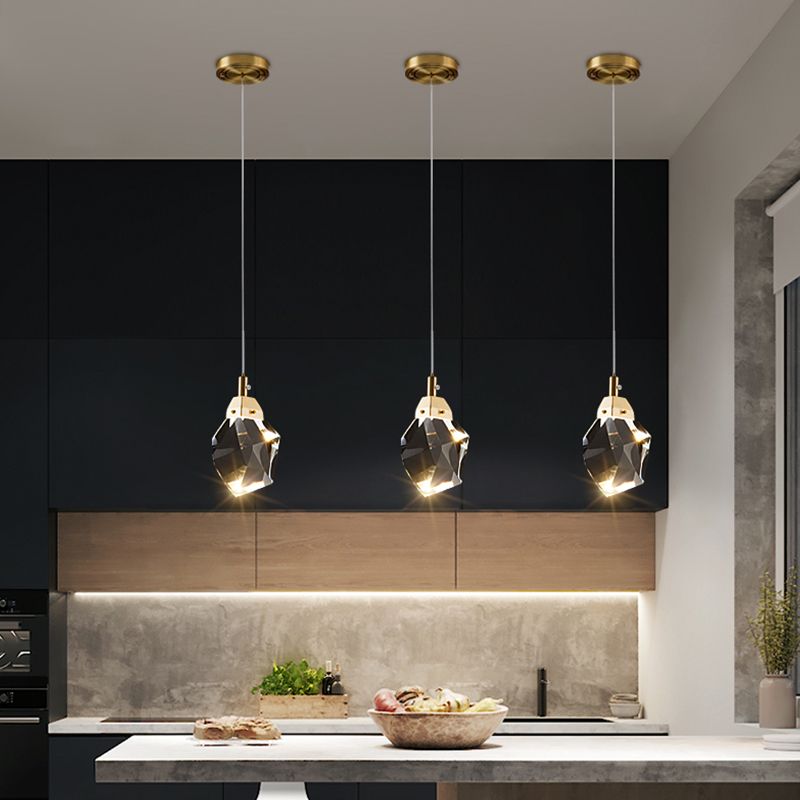 Pendre en cristal penseur suspendu suspendu en or pour la chambre à coucher