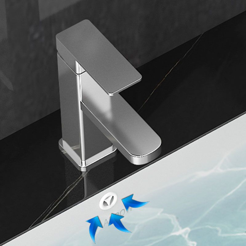 Modern White Bathroom Sink Porcelain Trough Bathroom Sink with Faucet