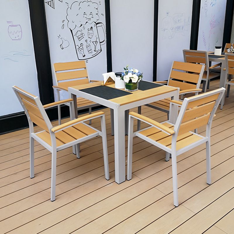Modern 1/5/7 Pcs Picnic Table Wood Rectangular Dining Table Set