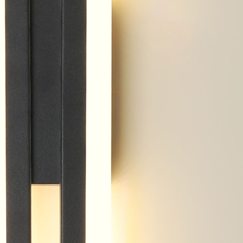2 luces Luz de pared Acrílico Minimalista LED Pared Spl Donce en negro para sala de estar