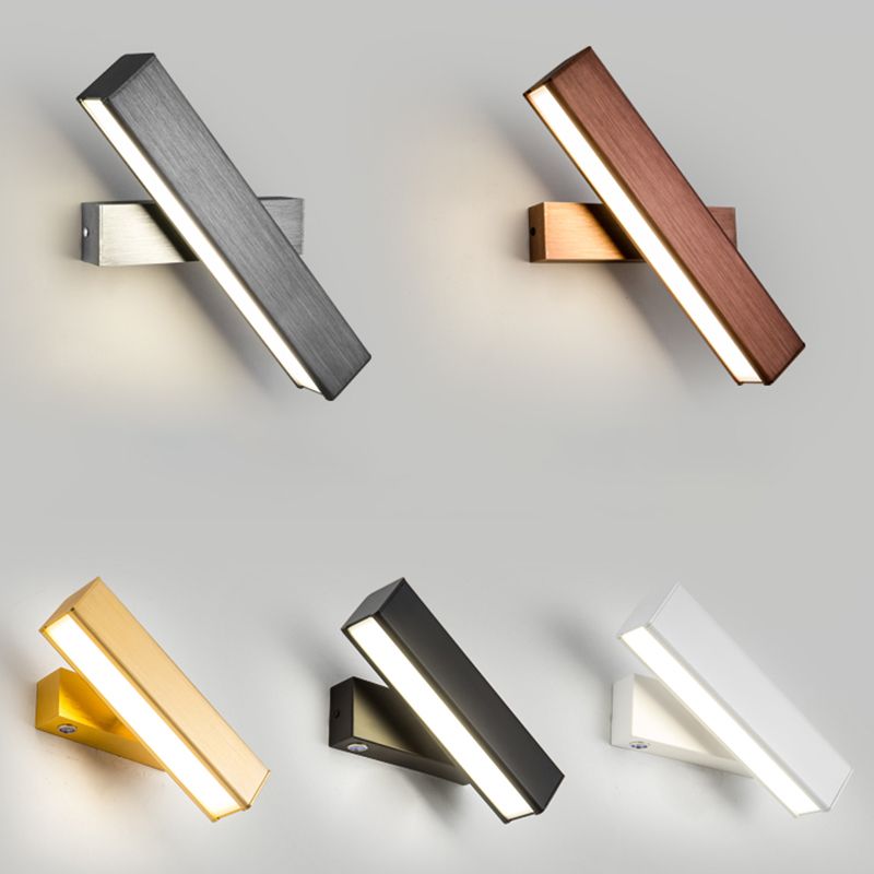 Square Shape Metal Wall Light Modern 1-Light Wall Mounted Light Fixture