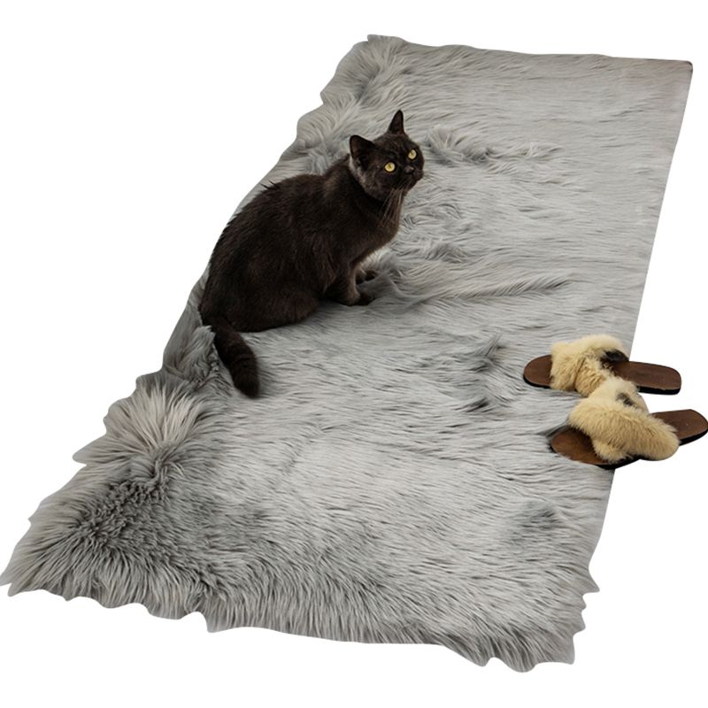 Multi -Color Casual Teppich Polyster Solid gefärbter Innenteppich Haustierfreundlicher Maschinenwaschbar Teppich für Schlafzimmer