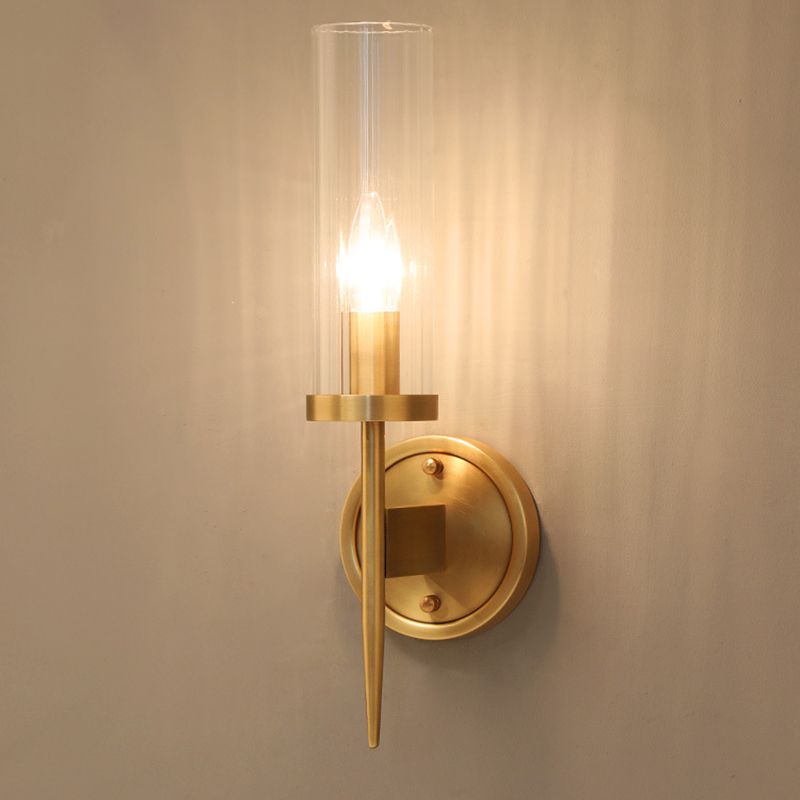 Simplicité traditionnelle Vanité Vanité Lumières Lumières murales en verre Mount d'éclairage pour salle de bain