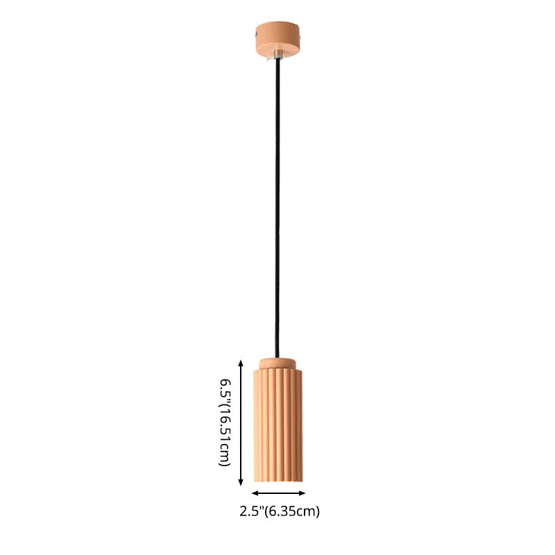 Cilindrische slinger licht macaron metaal 1 bol woonkamer hangende lamp armatuur