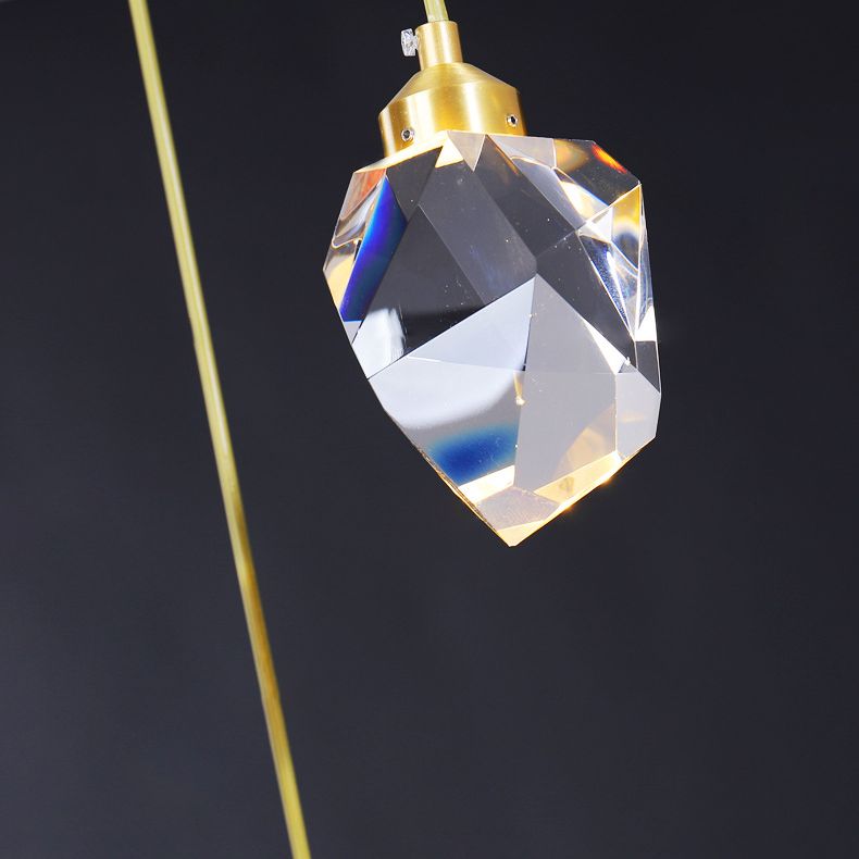 Ultra-moderne Einfachheit Diamant Multi-Licht Anhänger Kristall Suspension Anhänger Licht für das Restaurant