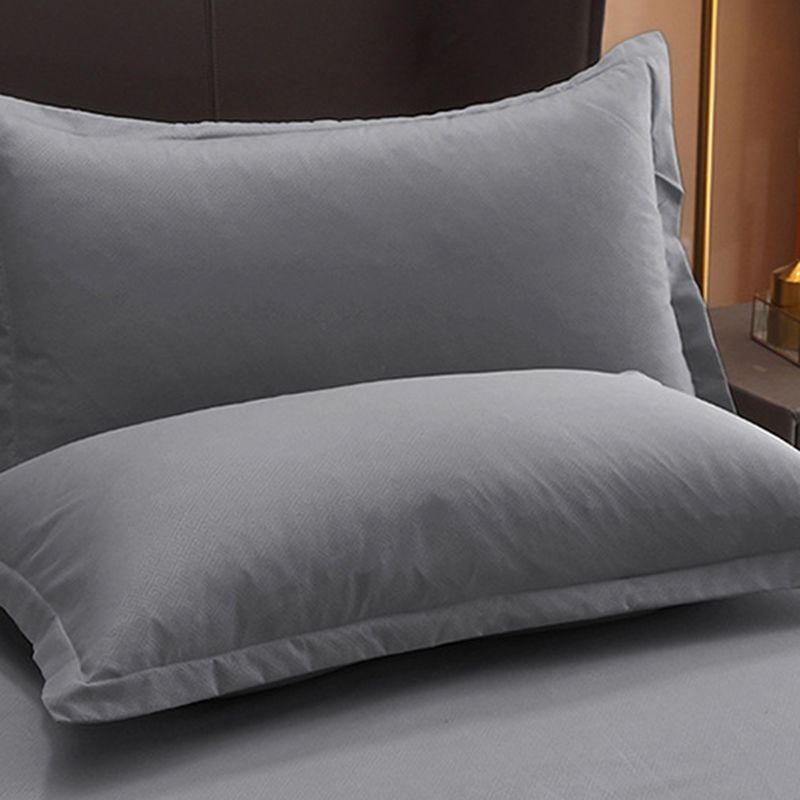 Solid Color Cotton Sheet Set 1 and 2-Piece Breathable Percale Bed Sheets