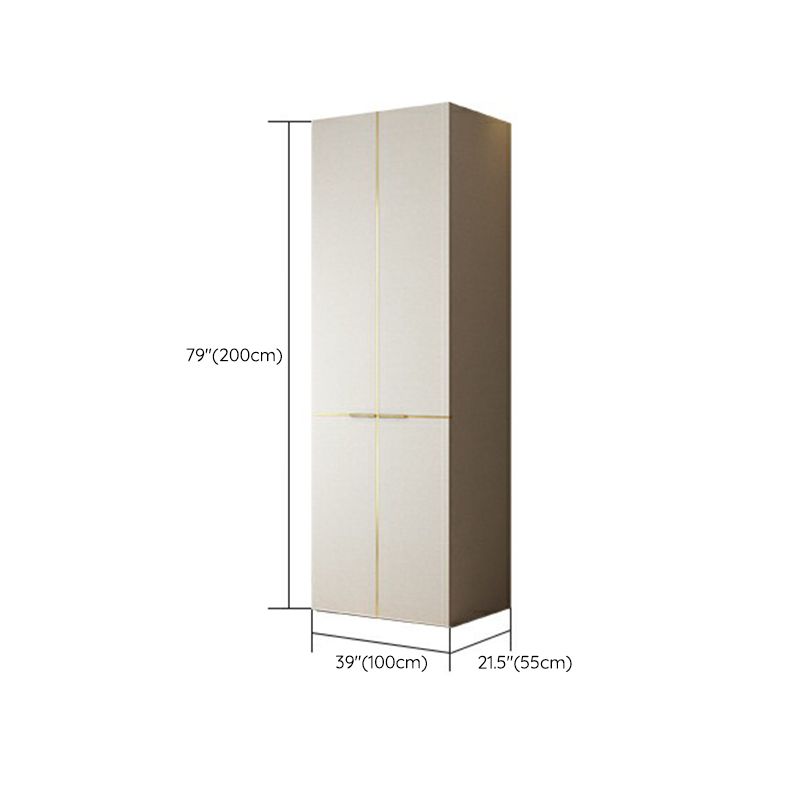 Engineered Wood Wardrobe Cabinet with Drawer Modern Wardrobe Closet
