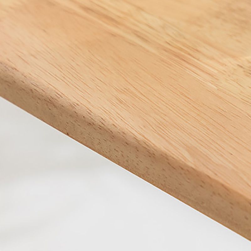 Industrial Solid Wood Bar Table Trestle Base Bar Table for Dining Room