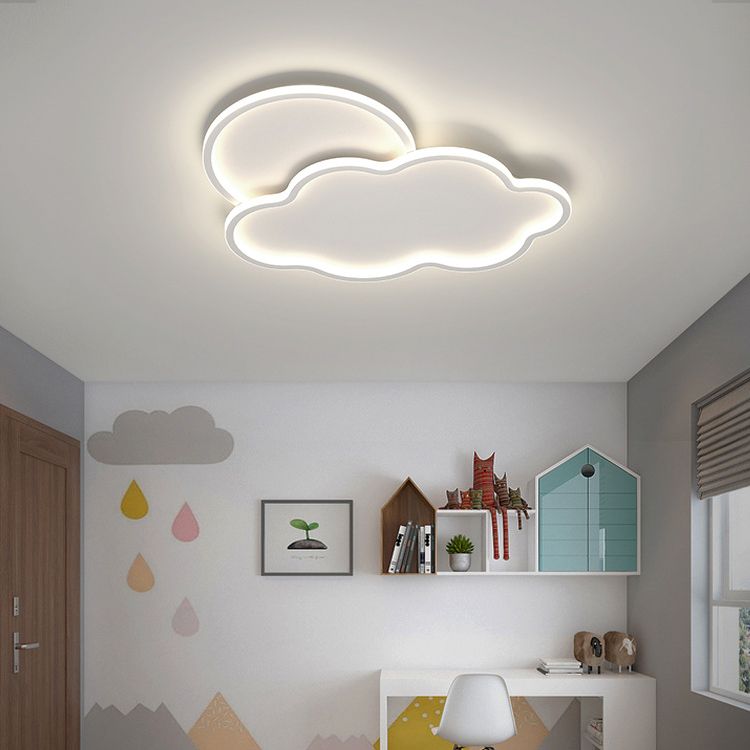 LED Ceiling Light Modern White Ceiling Mount Lamp for Living Room