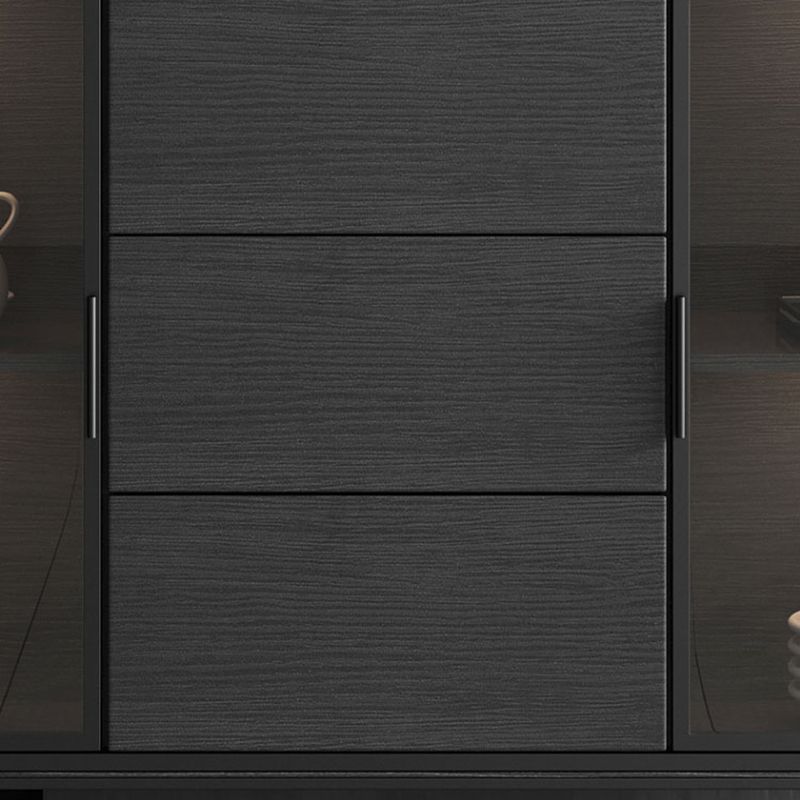 Stone Buffet Table Modern Style Side Board with Drawers and Cabinets