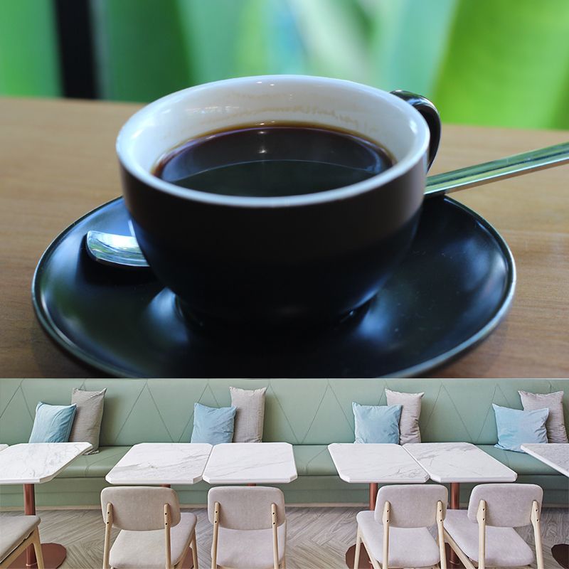 Strong Coffee Wall Decor for Coffee Shop Mildew Resistant Wall Mural, Personalized Size Available