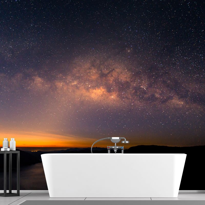 Graphic Milky Way Galaxy Mural Whole Wall Decor for Living Room, Made to Measure