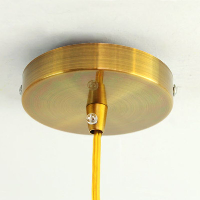 Lampe à suspension en fer électroplate dans le pendentif simple cylindroid moderne de style luxueux