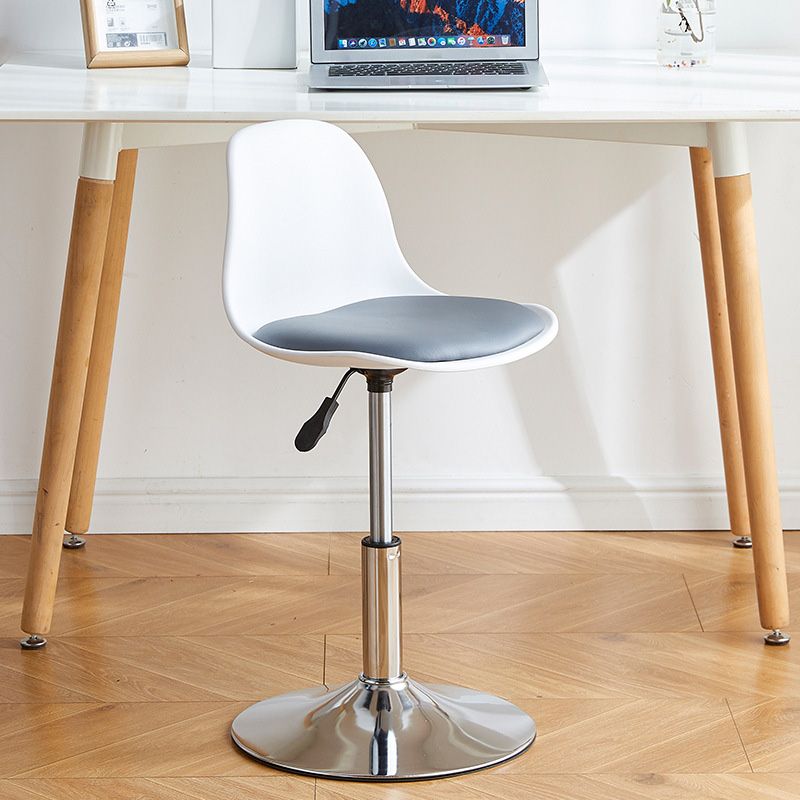 Contemporary Style Liftable Bar-stool Plastic Counter Bar Stool with Metal Legs