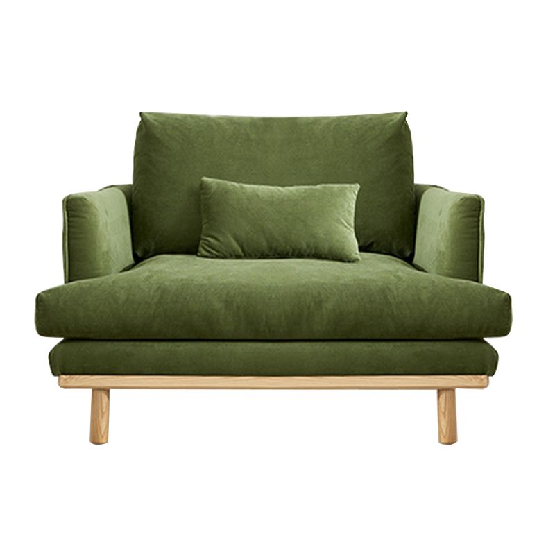 Eingezogener Arm Lose Rückensofa 35 "W Velvet -Sofa für Wohnzimmer