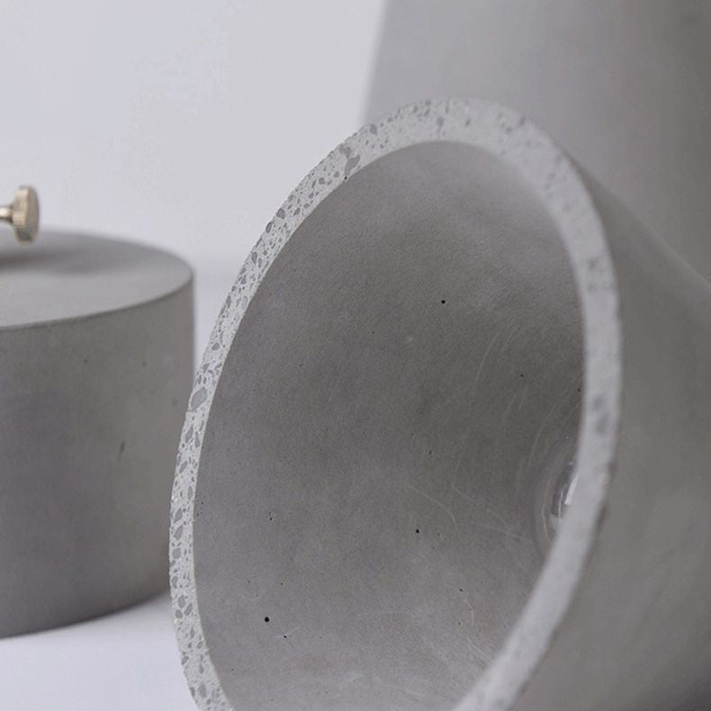 Luces de techo colgante de 1 luces con lámpara colgante de cemento moderna