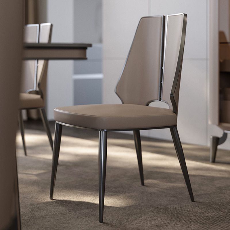 Dining Room Upholstered Chair Home Faux Leather Dining Chair