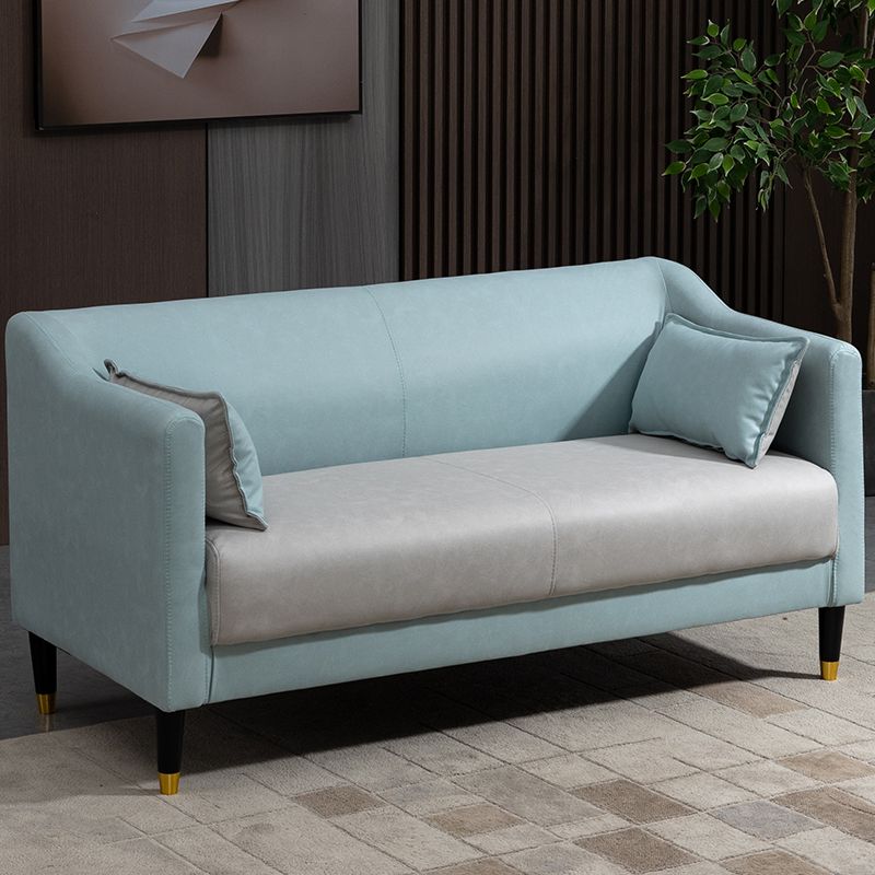 Stain Resistant Standard Sofa Pillows Included Settee with Metal Legs