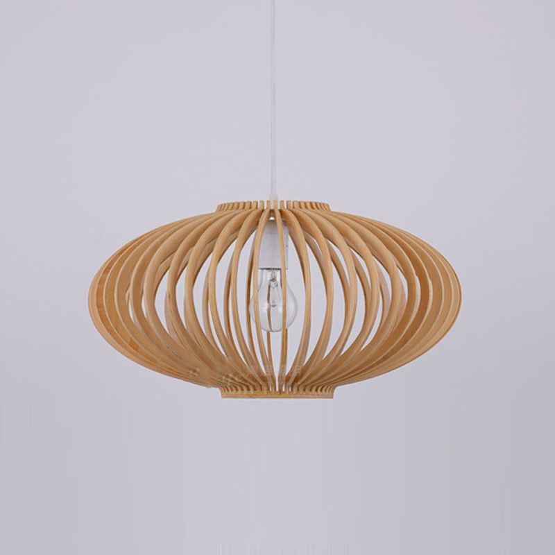 Lampe suspendue en bois à lampe des luminaires de pendentif contemporain pour le café dans la salle à manger