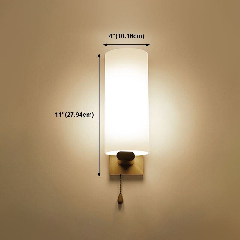 Japanese Style Wall Light Fixture Solid Wood Geometric Wall Sconce for Bedroom