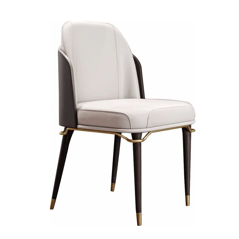 Parsons Dining Accent Chair Glam Armless Dining Chairs for Home