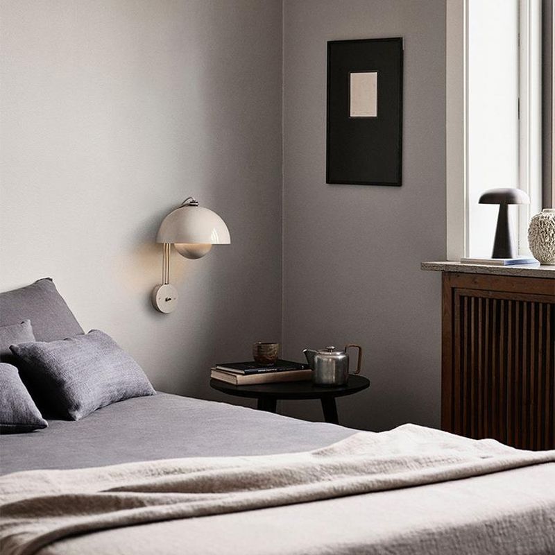 Metal Dome Wall Light Sconces Minimalism 1 Light Wall Mounted Lamp