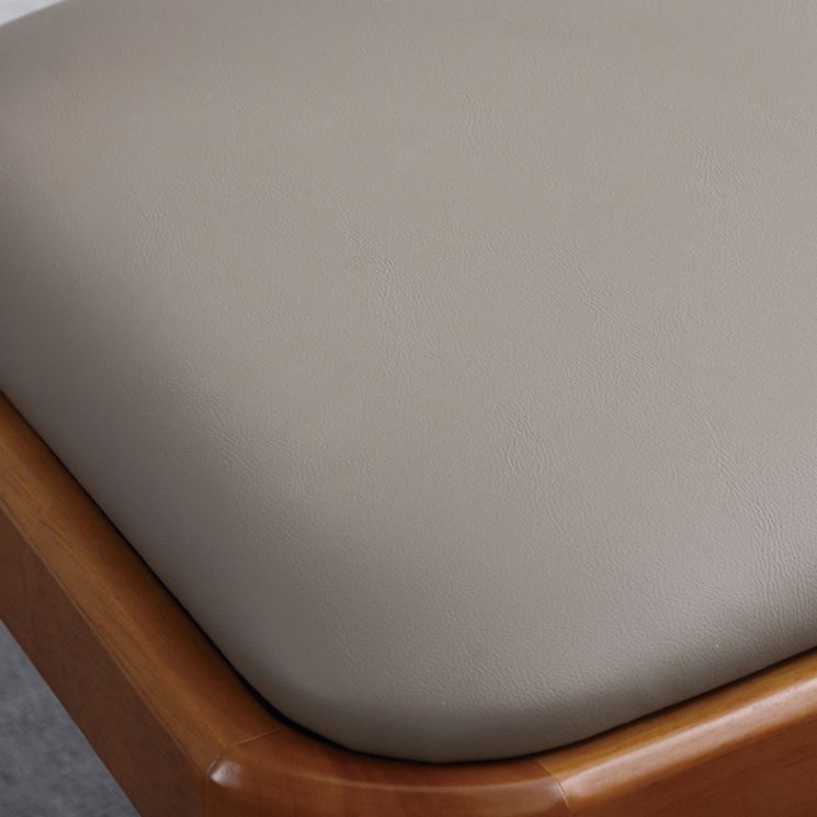 Chaises de salle à manger en bois modernes, chaise sans bras latérale à dos ouvert pour la cuisine