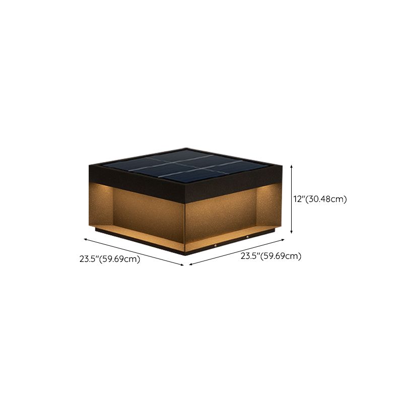 Square Pillar Lamp Modern Outdoor Waterproof Light for Courtyard
