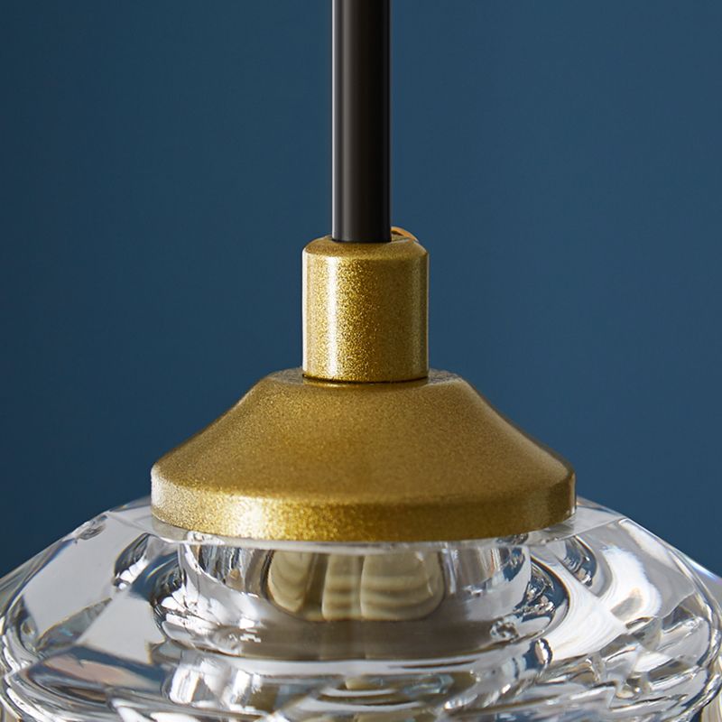 Crystal Sphere Down Lighting Pendant Modern Style Suspension Pendant Light in Gold