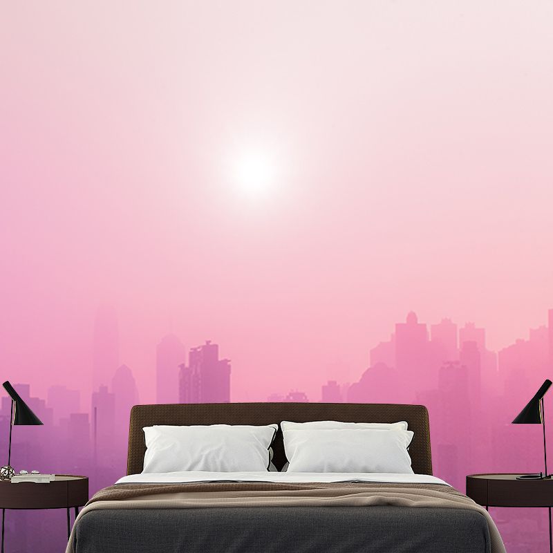 Environment Friendly Wall Mural Wallpaper Urban Scenery Sitting Room Wall Mural