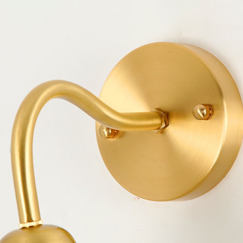 Modern Style Flower Shaped Wall Mounted Lamp Metal 1 Light Wall Lighting Fixtures