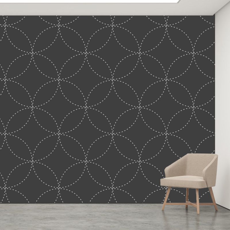 Illustration Stain Resistant Wallpaper Abstract Style Living Room Wall Mural