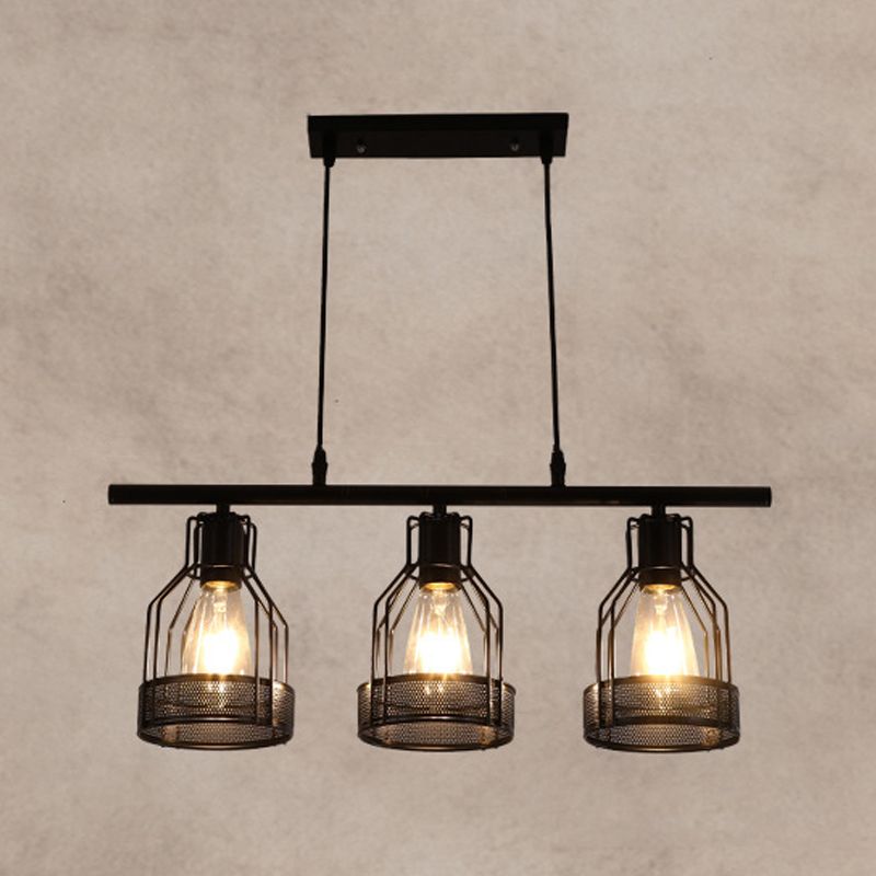Metal Island Pendant Industrial Style Island Light Fixtures for Dining Room