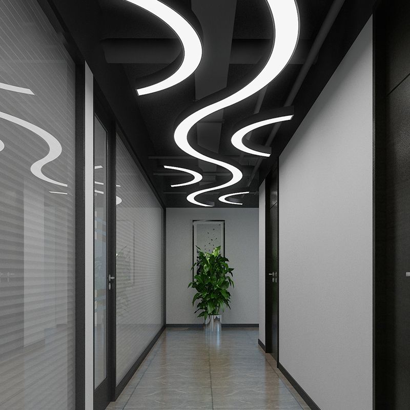 Lumo lampadario a LEDELIE LED BLACO SEMPLICITÀ METALE LIGHITÀ APPLICAZIONE PER GYMNASIUM